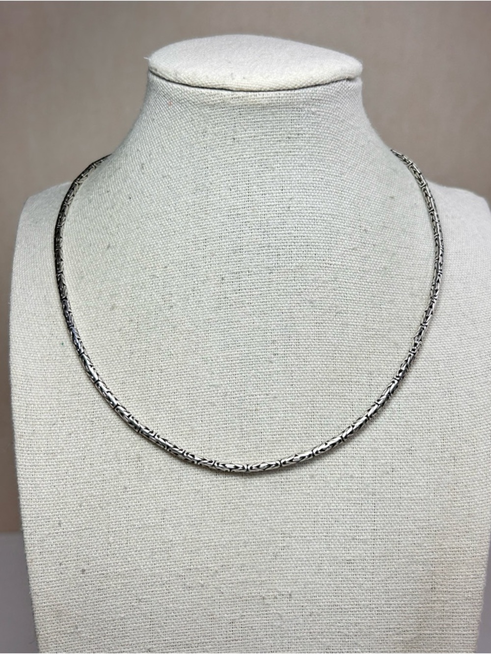 Sterling silver 925 Byzantine chain Necklace